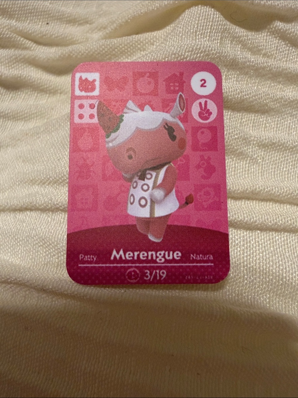 Merengue Animal Crossing Amiibo Card Unofficial Villager NFC